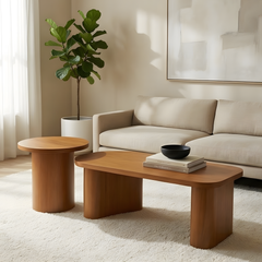 Conc Natural Wood Coffee Table