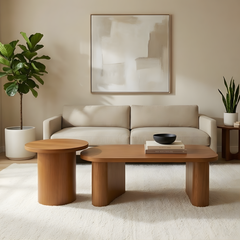 Conc Natural Wood Coffee Table