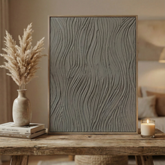 Silent Flow – Textured Handmade Wall Art