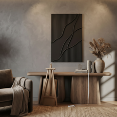 Black Carbon – Textured Wall Art