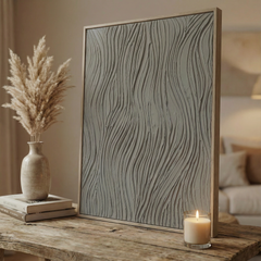 Silent Flow – Textured Handmade Wall Art