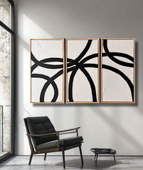 Blue Flow – Abstract Wall Art Set