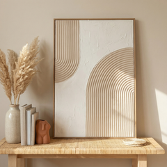 Arc Form – Handmade Textured Wall Art