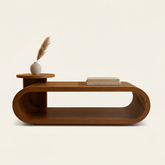 Linea Natural Wood Coffee Table Set (2 Pieces)