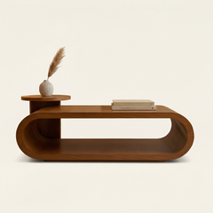 Linea Natural Wood Coffee Table Set (2 Pieces)