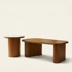 Conc Natural Wood Coffee Table