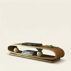 Loop Wood TV Unit