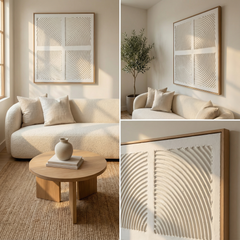 Quadrant Flow – Handmade Textured Wall Art