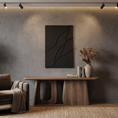 Black Carbon – Textured Wall Art
