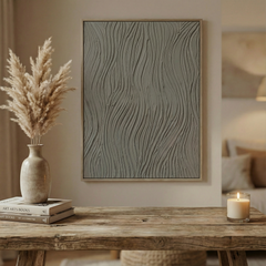 Silent Flow – Textured Handmade Wall Art