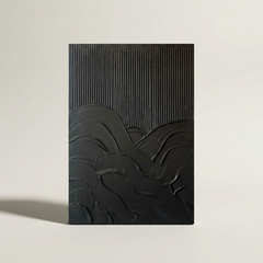 Black Depth – Abstract Textured Wall Art