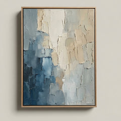 Coastal Layers – Textured Modeling Paste Wall Art