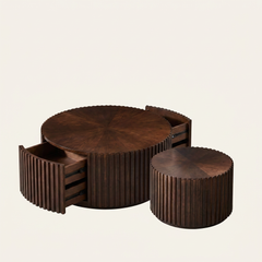 Fluted Nesting Coffee Table